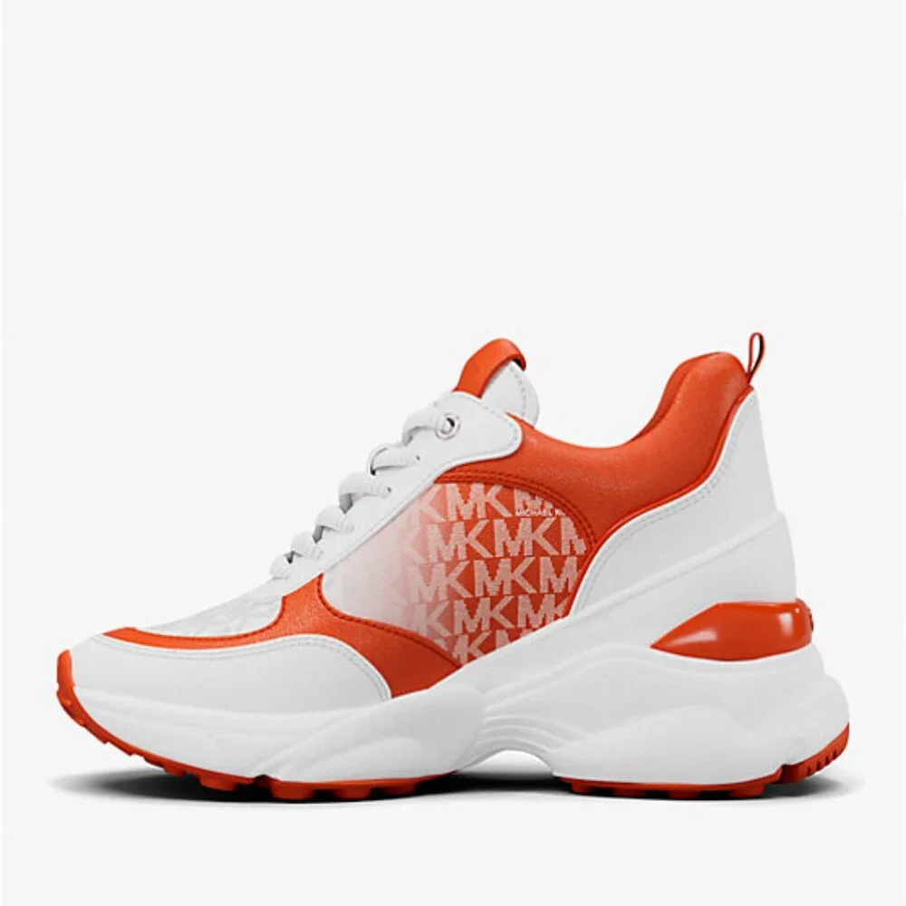 Michael Kors Katrina Wedge Trainer Ombre Sneakers - Picture 4 of 6